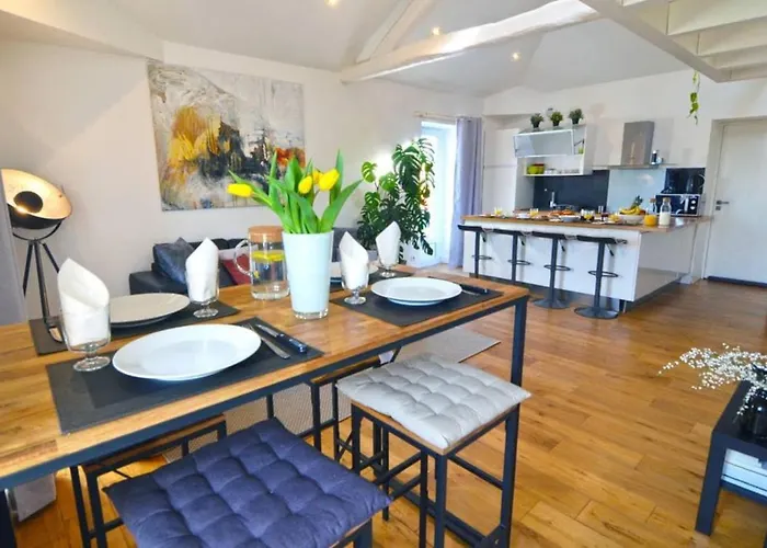 公寓 Duplex Elegant & Moderne - 3 - Rooftop Terrasse & Jacuzzi- Chelitz 比亚里茨